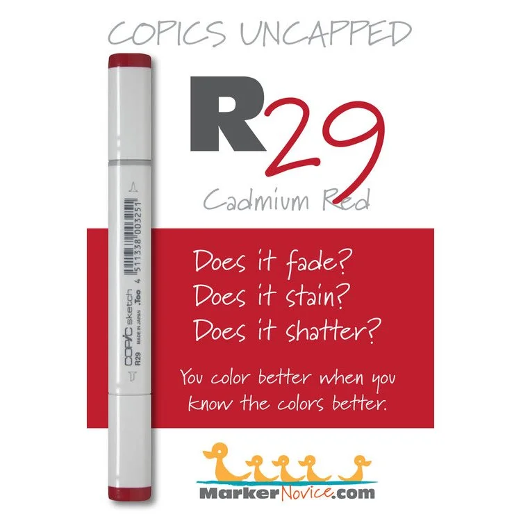 R29 - Copic Sketch Marker Lipstick Red — Violeta Ink